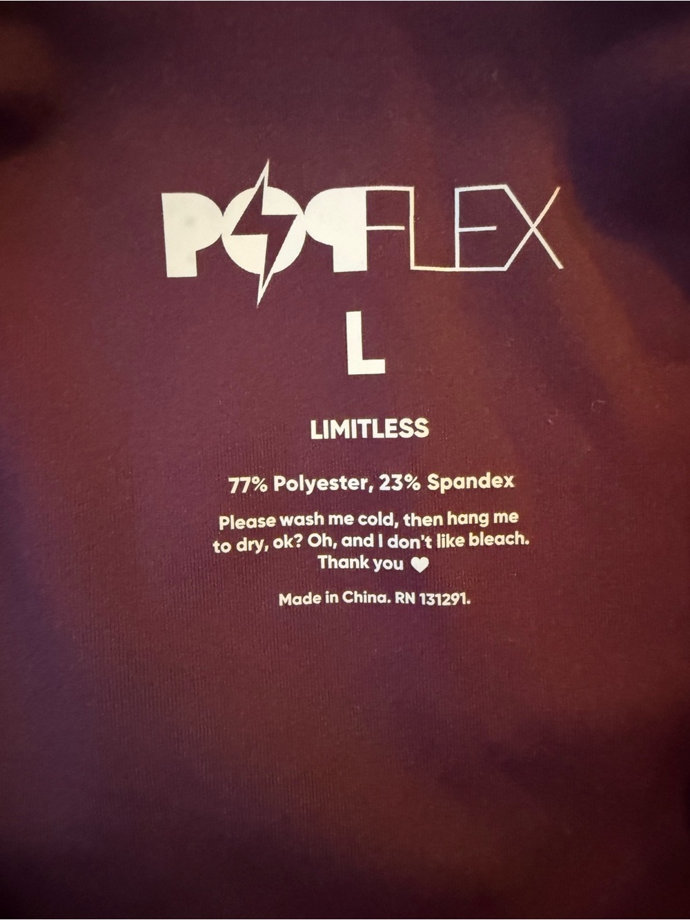 POPFLEX Purple Strappy Sports Bra Top - Picture 3 of 3